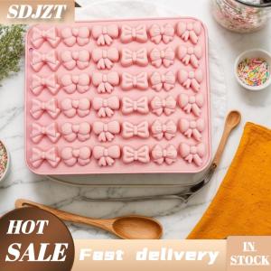SDJZT Khuôn silicon nơ với 6 hình dạng khác nhau khuôn kẹo mềm sô cô la 36 khoang cho cupcake nơ bánh đường thủ công