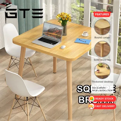 GTE Living Room Simple Nordic Multipurpose Table Home Dining Small Meeting Family Table - Fulfilled by GTE SHOP
