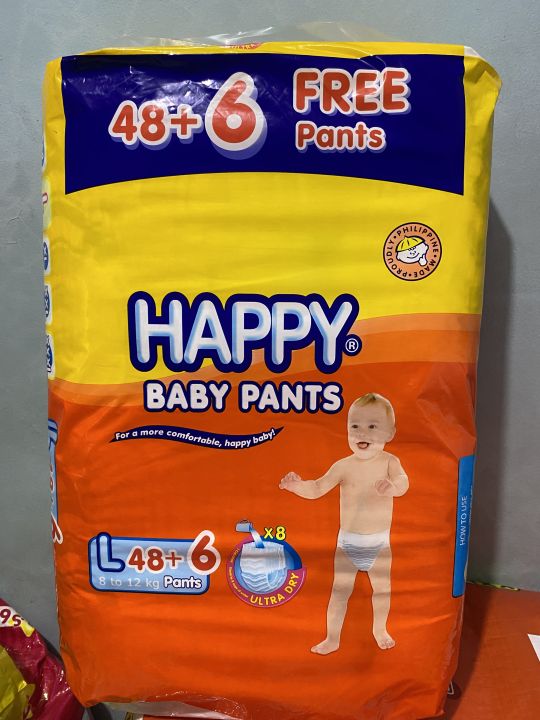 HAPPY BABY PANTS [Large] 48 PCS Premium Diapers For Toddlers Pull