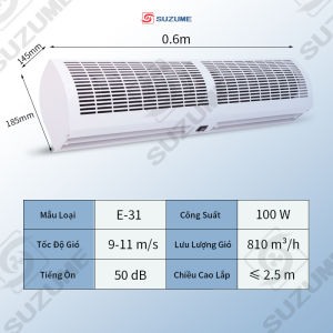 BH 1 NĂM Quạt cắt gió 0.6/0.9/1/1.2m quạt rèm gió quạt ra vào chống bụi chống nóng chống côn trùng