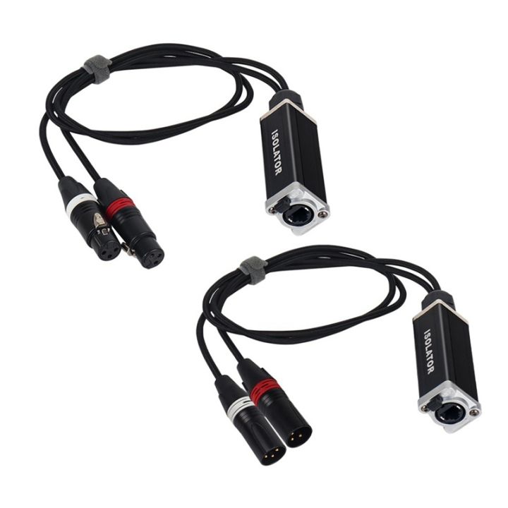 Xlr Extender XLR to RJ45 Ethernet Extender 1 Pair 2 Channel Network Signal Cable ...