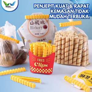 WARS Klip Segel Penjepit Kemasan 12 Pcs Bentuk Kentang French Fries