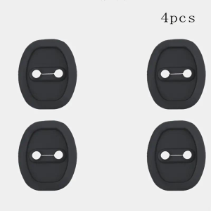 [ READY STOCK ] Silicone Car Door Lock Protectors Universal Protective Latch Cover Car Door Lock Bumper Pads