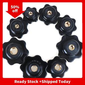 🔥🔥🔥pheebss M5 M6 M8 M10 M12 Female Thread Seven Star Shaped Head Clamping Nuts Knob