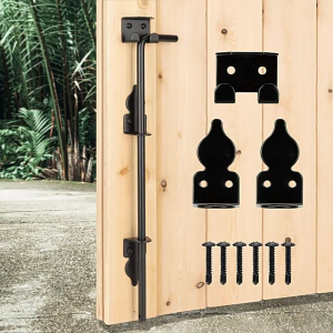 Multipurpose 12Inch Iron Cane Bolts with Enhances Stability Accessory for Double Door and Outdoor Gate Security 2Pieces