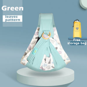 Aixintu One-shoulder Baby Carrier Organic Cotton Front Facing Ergonomic Baby Sling Wrap Baby Sling Wrap Carrier with Free Storge bag for 0-3 year old Infant