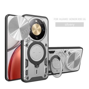 เคสกันกระแทกสำหรับ Honor เคส2025 X9d X 9d 5G HonorX9d กันกระแทกด้านหลังมีห่วงยึดรูปแบบซีดีตัวเลื่อนป้องกันกล้องหน้าต่างแบบกดฝาหลังอ่อนนุ่มแข็งขอบ TPU