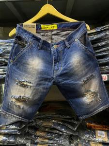 MC WISCER Celana Pendek Pria Jeans Sobek Model Skinny Bahan Denim Tidak Melar Sobek Tidak Tembus New