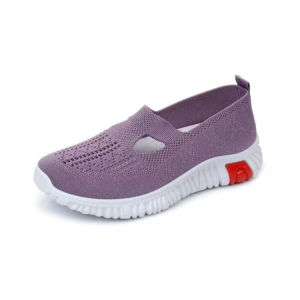 รองเท้าผู้หญิงสไตล์เรียบง่ายแบบหนังผู้ใหญ่สำหรับใส่ทุกวัน