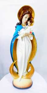 Patung Bunda Maria & Bayi Yesus Tinggi 85 Cm  - PR 12 (Sudah Termasuk Bubble wrap 20 Meter)
