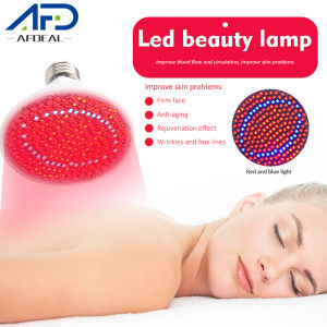 200LED Beauty Therapy Lamp Photon Beauty Light Red and Blue Light Anti-aging Therapy Panel 660nm Red Light and Near Infrared 850nm LED Light Therapy Device for Muscle Pain Relief Skin Care