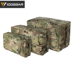 IDOGEAR Tactical Square Storage Pouch Hook&loop Webbing Utility Pouch Packing Cubes Multi-function Camo Outdoor Gear 35101
