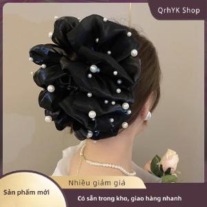 Hàng có sẵn✨ Mùa Hè Ngọt Ngào Nhiều Lớp Lưới Vải Tuyn Lớn Bow Tóc Claw Clip Cho Phụ Nữ Thanh Lịch Bowknot Đuôi Ngựa Clip Mới Phụ Kiện Mũ