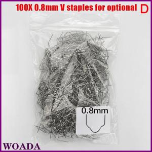 WOADA 100PCS Automotive Plastic Repair Welding Nail Standard Pre Cut Wave Staples Bump