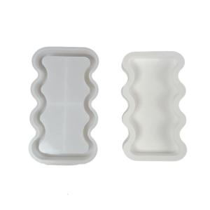 Sáng Tạo aquas gợn khay Silicone khuôn nhựa Epoxy lưu trữ tấm khuôn phong cách Coaster khuôn cho crafting những người đam mê