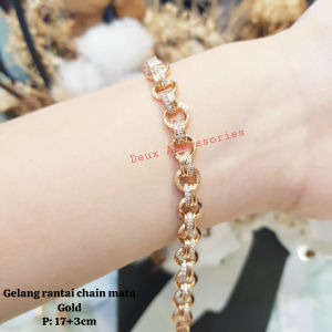 Deux - Gelang Rantai Chain Mata