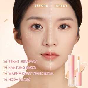 PINKFLASH Breathable Liquid Concealer Tahan Lama Natural Matte 5 Colors