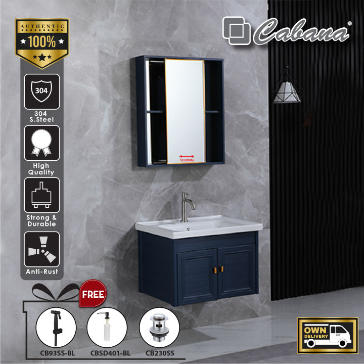 CABANA CBFAL66621 ALUMINIUM MATERIAL Blue Colour 60cm Bathroom Basin