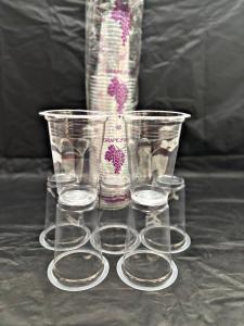 GELAS PLASTIK 220ML/AQUA GRAPE GELAS KOPI 1 DUS ISI 40 SLOP 2000PCS TERMURAH