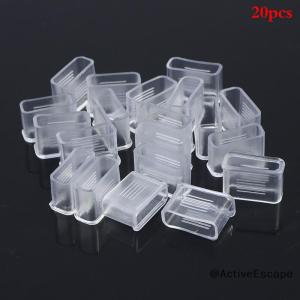 ActiveEscape 20pcs Rubber Whistle Cover Mouth Protector Accessories White Whistle Cushioned