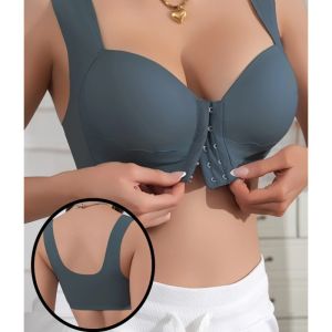 Women Bra Seamless Front Closure Wirefree Push Up Wide Strap Breathable Non Slip Plus Size Sulit