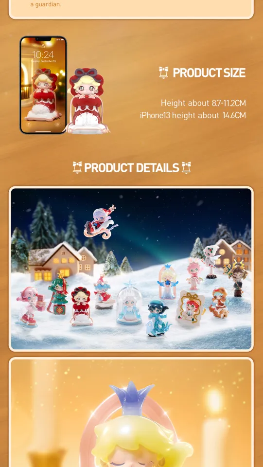 POP MART AZURA Warm Christmas Series Figures Blind Box | Lazada