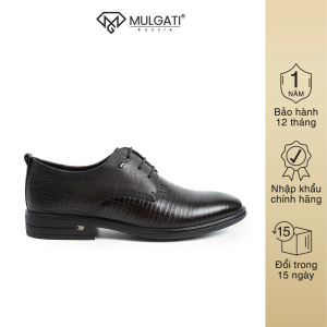 Giày tây nam MULGATI Elegant Derby buộc dây vân sọc - NW98060