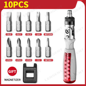 Lensent Ratchet Screwdriver Socket Tool Kit Appliance Repair Tool Disassembly Cross Plum Blossom Multifunctional Special-shaped Screwdriver