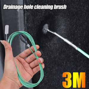 Car Drain Cleaner Flexible Drain Dredge Brush Wiper Wheel Sunroof Trunk Fuel Tank Scupper Cleaning Brush Tools