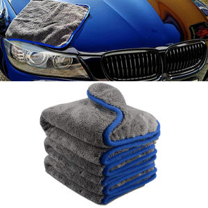 40x40CM Car Wash Microfiber Towel 1200GSM Super Absorption Car Cleaning Drying Cloth Hemming Towels Detailing Care Rags