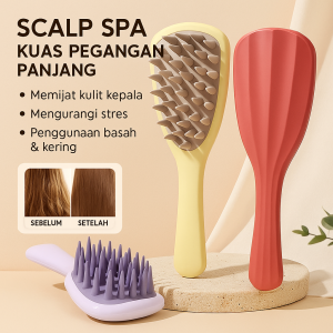 【COD/Pengiriman 24 Jam】Sisir Pijat Kulit Kepala Silikon Sisir Pembersih Kulit Kepala Alat Pijat Anti-Ketombe Dan Anti-Rambut Rontok Meningkatkan Sirkulasi Darah Meredakan Stres Dan Ketegangan