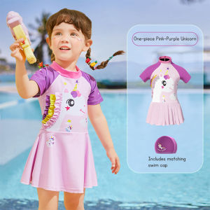 Childrens One-piece Swimsuit - UPF50+ UV Protection Quick-drying Elastic Swimwear