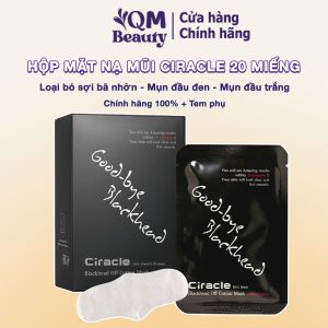 Hộp miếng dán mụn Ciracle đẩy mụn đầu đen sợi bã nhờn Good Bye Blackhead Cotton Mask 20 miếng