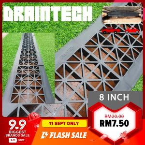 Heavy Duty Drain Cover 6" / 8.5" / 9" Black - Draintech | Penutup Longkang 6 / 8.5 / 9 +