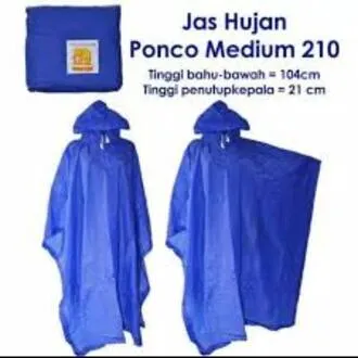 JAS HUJAN DEWASA PONCHO MEDIUM CAP GAJAH