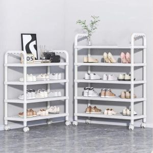 A5TG Thiết kế nhiều lớp Giá để giày Tiết kiệm không gian Chất liệu nhựa Giá để đồ  Loại độc lập Tủ giày Ký túc xá sinh viên