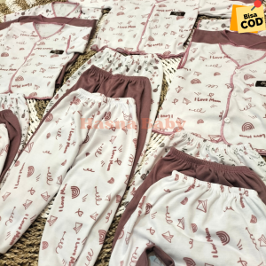 Paket Lahiran 18Pcs Setelan Baju Bayi Celana Bayi Baru Lahir Kekinian Baby Newborn Gift Set seri taro-JL Baby
