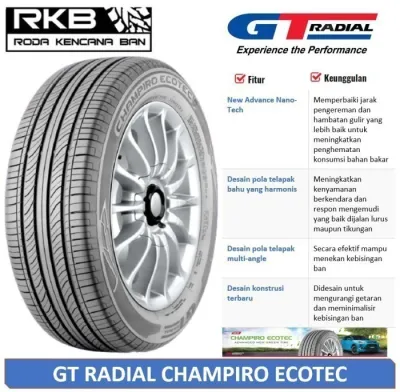 BAN MOBIL GT RADIAL ECOTEC UKURAN 195/60 R15 BAN MOBIL ALTISCROWN & ACCORD