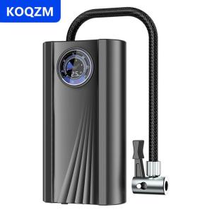 [COD] KOQZM 12V xe lốp Inflator độ chính xác cao Mini Lốp bơm nhanh bơm bơm hơi điện tử cho xe máy xe đạp