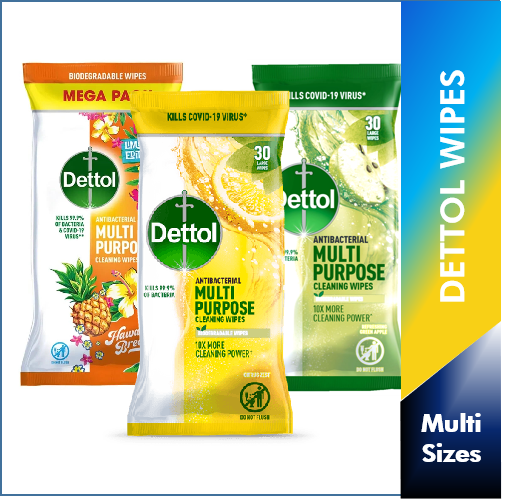 Dettol Antibacterial Multi Purpose Cleaning Wipes 30s 105s Lazada Singapore 4109