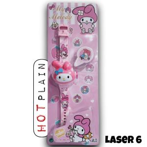 JAM LASER KEPALA KECIL KARAKTER SANRIO / JAM TANGAN ANAK SANRIO / JAM TANGAN ANAK MELODY AN