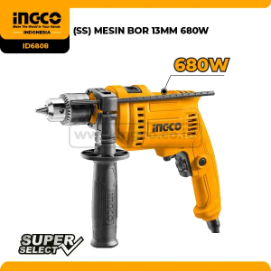 Hammer Impact Drill 13mm Variable Speed INGCO ID6808 Mesin Bor Tangan Beton Tembok