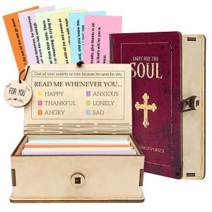 Handmade Wooden Bible Verses Box
