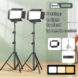 10 inch Covered LED Portable Video Light Photo Studio Light with 2.1m Tripod Soft Light Photography Panel Light for Camera Portable Video Recording Game Live Stream Lighting