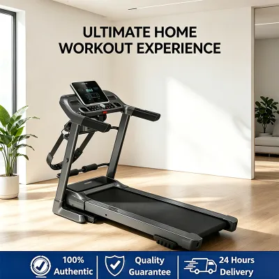 SG（Ready Stock)Multifunctional Foldable Treadmill Sports Jogging Multifunctional Gym Walking Intelligent Treadmill