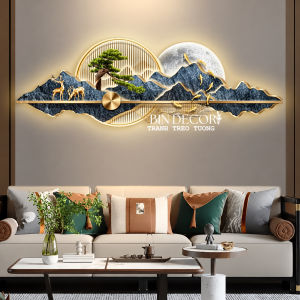 Tranh treo tường đèn led núi non hùng vĩ 29 trang trí phòng khách TDL47