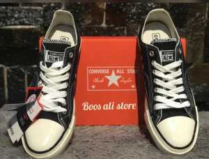 SEPATU PRIA WANITA CONVERSE 70 S / SEPATU CONVERSE 70 S LOW GLOSSY BLACK WHITE PREMIUM / GLOSSY PREMIUM CONVERSE 70 S / sepatu anak sekolah converse 70 s Sepatu Olahraga Material Rubber - Lazada