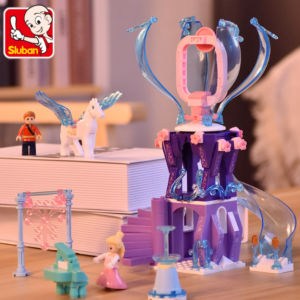 [Hàng sẵn] Đồ Chơi Lắp Ráp SLUBAN Mô Hình Tháp Băng Tuyết Ma Thuật Cho Bé Gái Trên 6 TuổiBộ Đồ Chơi Le.g.o
