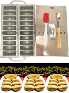 Rosita Cetakan Kue Pukis Pancong 7cm Tebal isi 20 R20 dan Tutup Gratis Sutil Kue