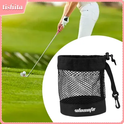 Golf Ball Bag Golf Ball Pouch Net Bag Small Mesh Nylon Ball Container Golf Ball Holder Golf Bag Organizer for Gym Sports